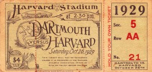 1929 Dartmouth vs. Harvard